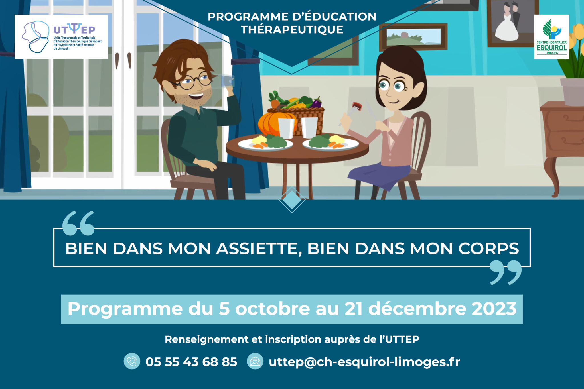 Début du programme d'ETP nutrition le 5 octobre 2023