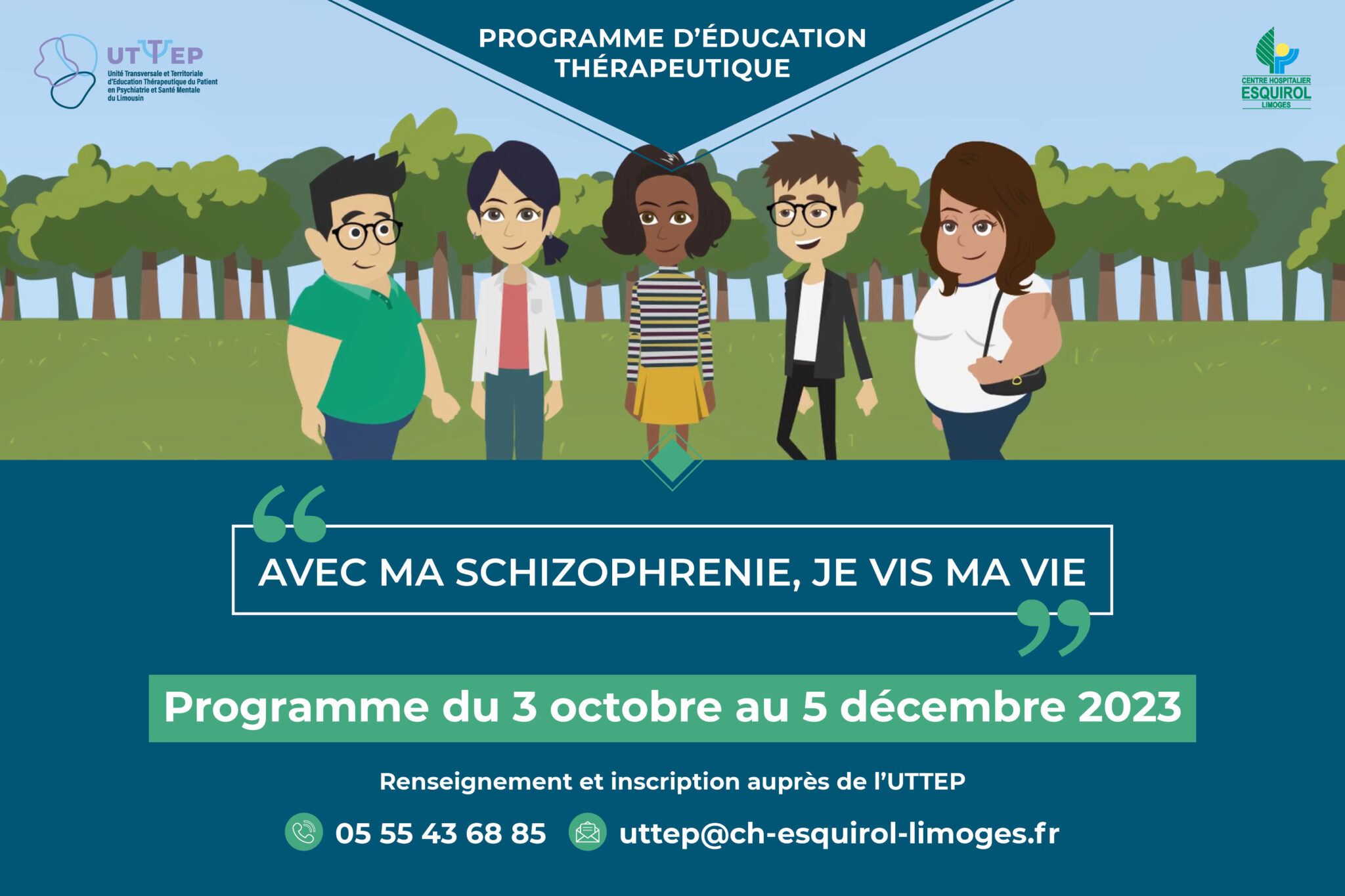 Début du programme etp schizophrénie le 3 octobre 2023