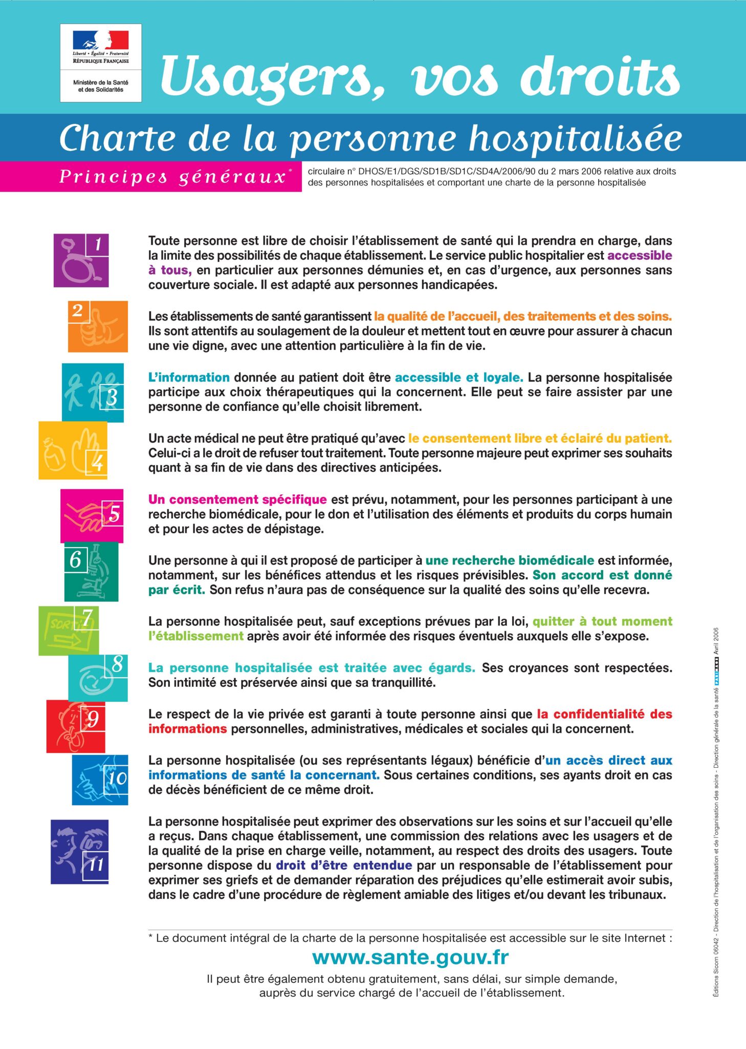 image de la charte du patient hospitalisé