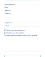 image du feuille Demande de formation CLANA