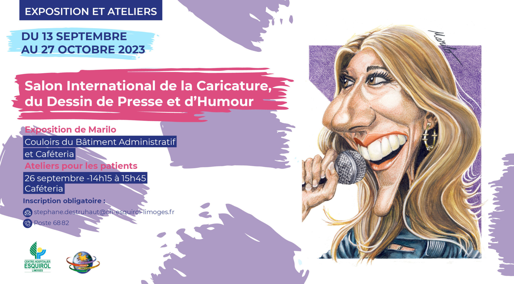 Exposition du Salon International de la Caricature, du dessin de Presse et d’Humour du 13 septembre au 27 octobre