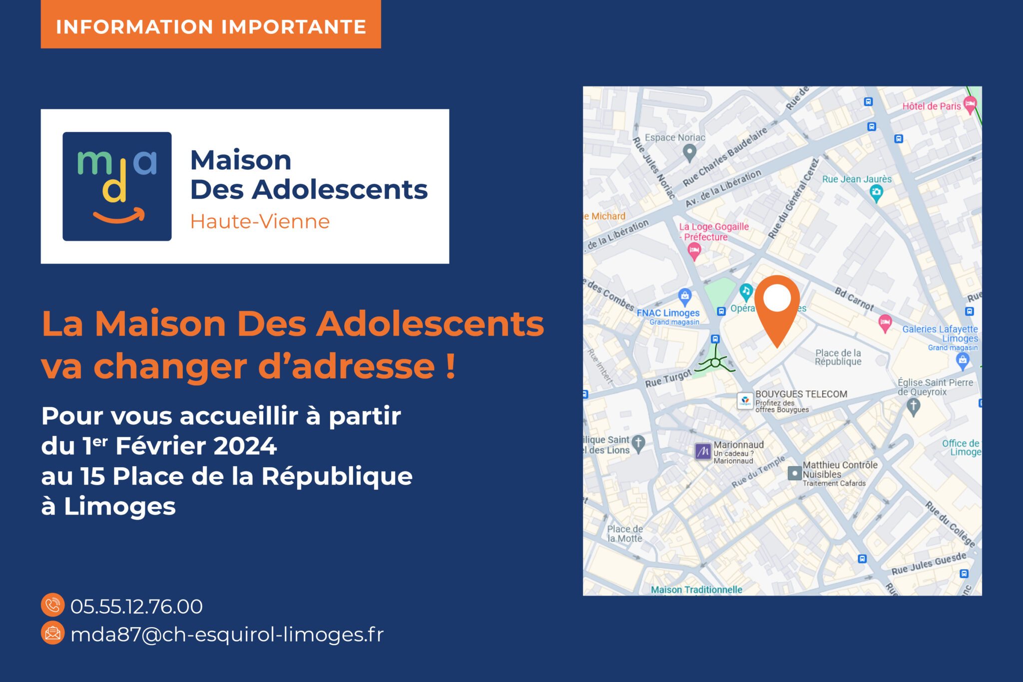 déménagement Maison des adolescents