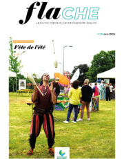 première page du journal interne représentant la fête de l'été